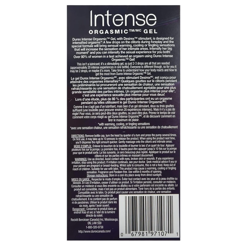 Durex Intense - stimuláló intim gél nőknek (10 ml) 132975 termék bemutató kép