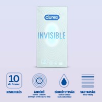 Durex Invisible Extra Sensitive - vékony óvszer (10db) 59752 termék bemutató kép