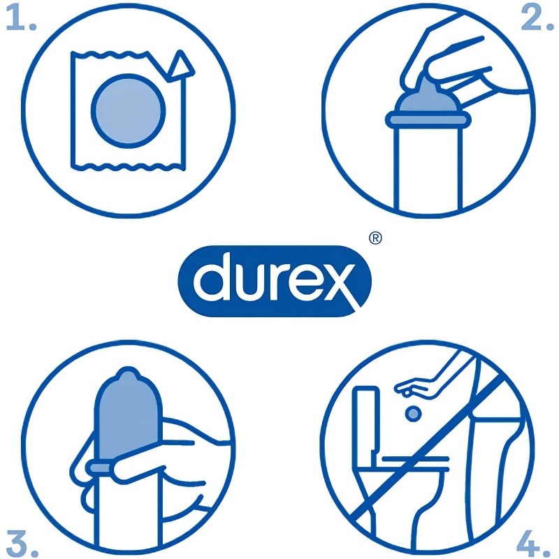 Durex Invisible Slim - vékony óvszer (10 db) 130329 termék bemutató kép