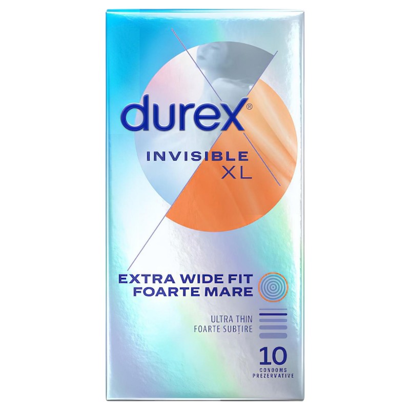 Durex Invisible XL - extra nagy óvszer (10 db) 131385 termék bemutató kép