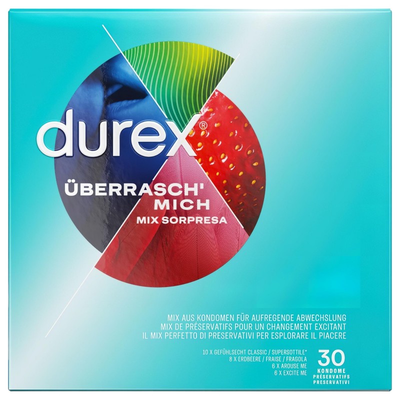 Durex Surprise Me - óvszer csomag (30db) 103657 termék bemutató kép