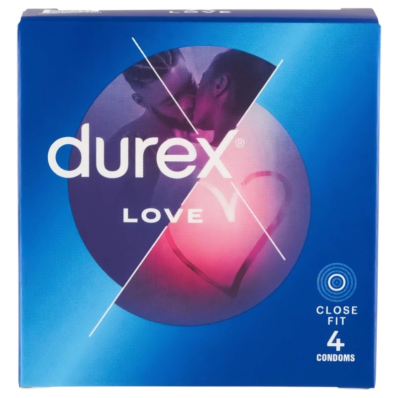Durex Love Close Fit - szűkebb szabású óvszer (4 db) 157246 termék bemutató kép