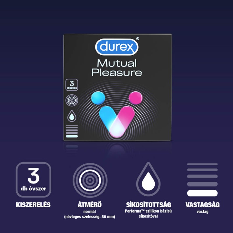 Durex Mutual Pleasure - óvszer (3db) 49472 termék bemutató kép
