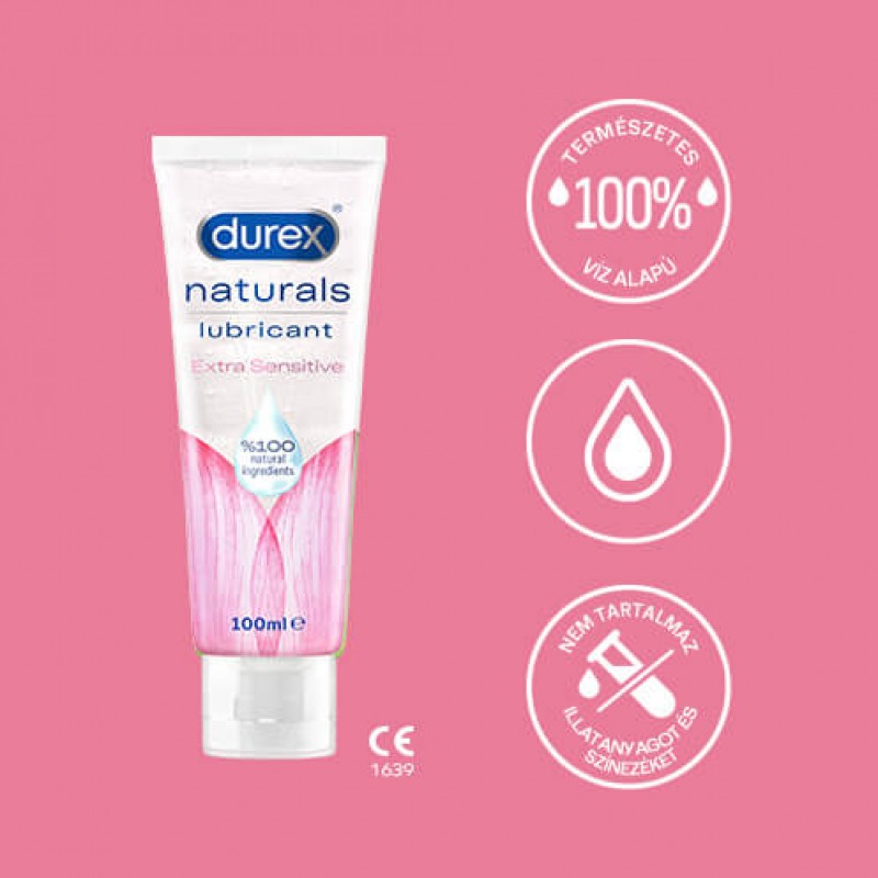 Durex Naturals - extra szenzitív síkosító (100ml) 42491 termék bemutató kép