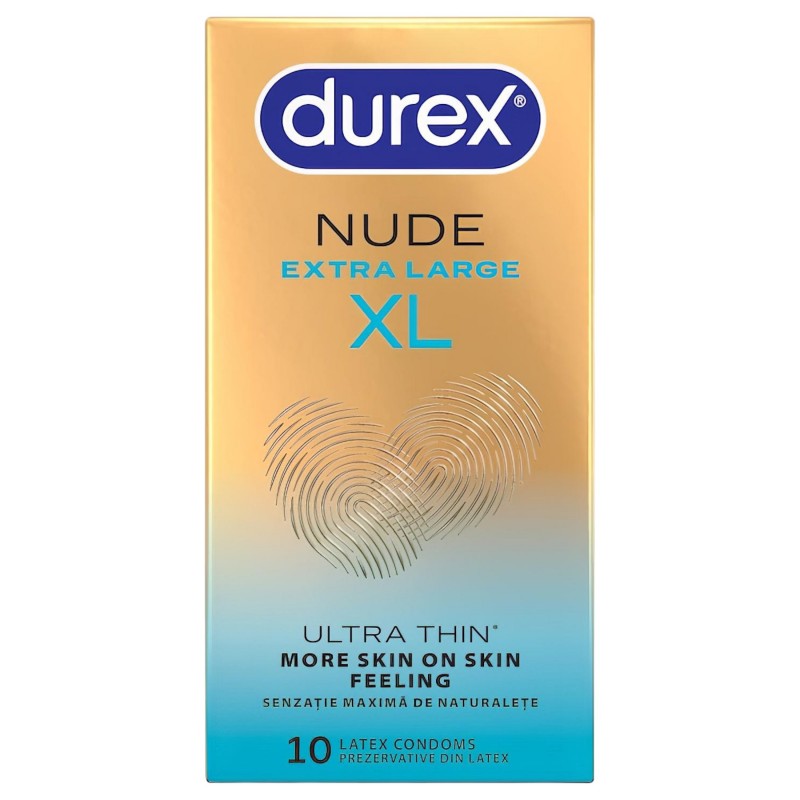 Durex Nude XL - extra nagy óvszer (10 db) 150214 termék bemutató kép