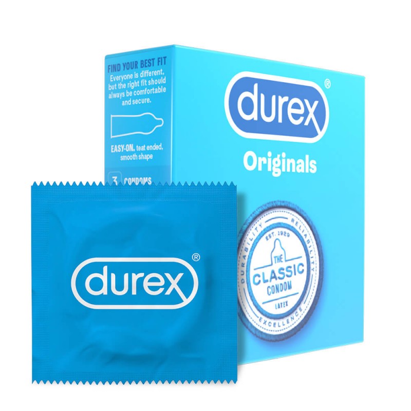 Durex Originals Classic - óvszer (3db) 59791 termék bemutató kép