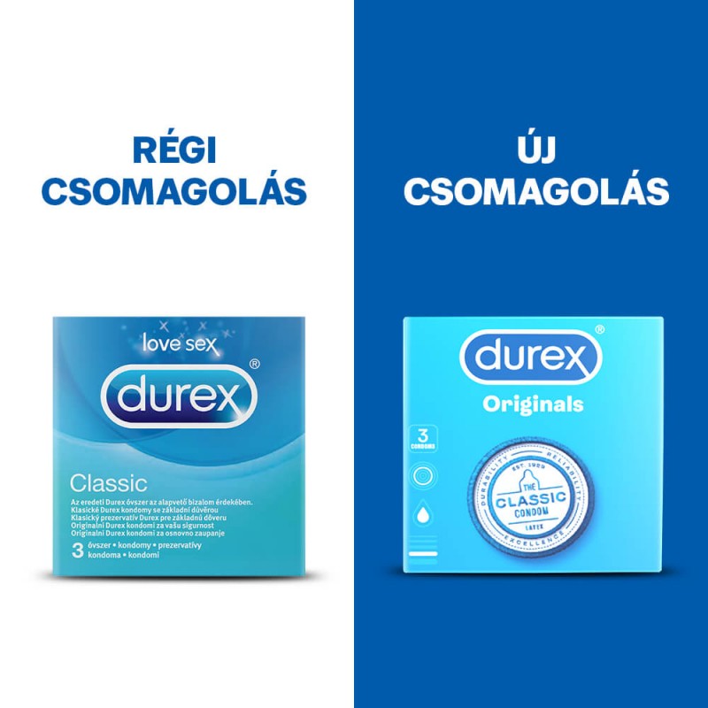 Durex Originals - óvszer (3db) 59793 termék bemutató kép