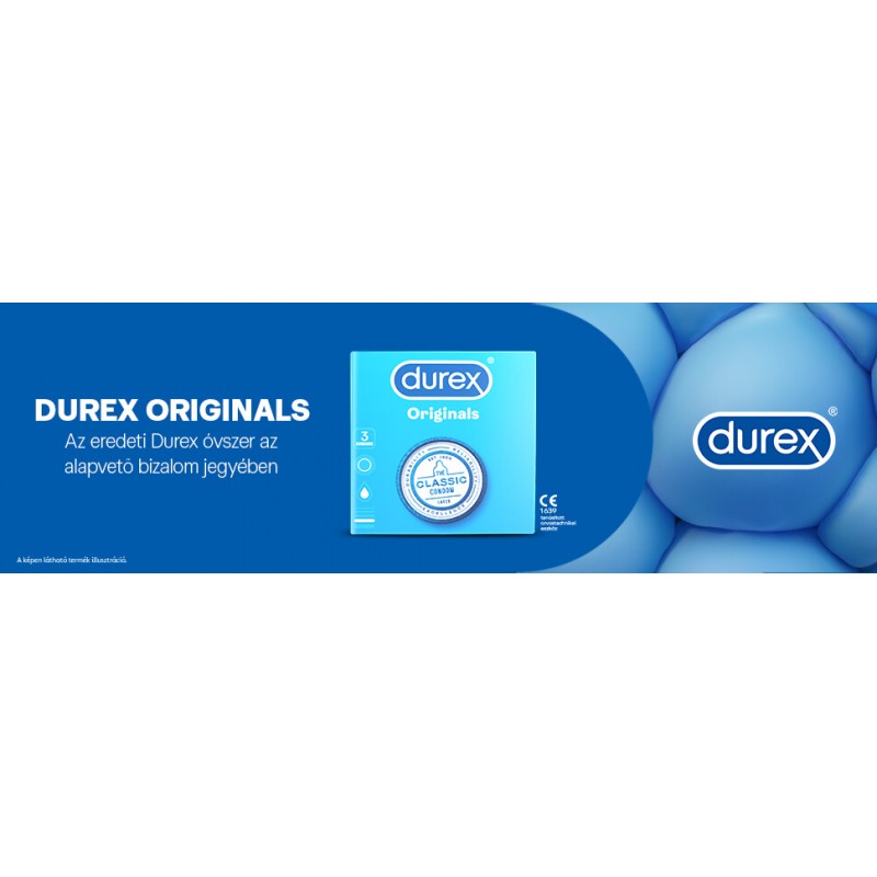 Durex Originals Classic - óvszer (3db) 59796 termék bemutató kép