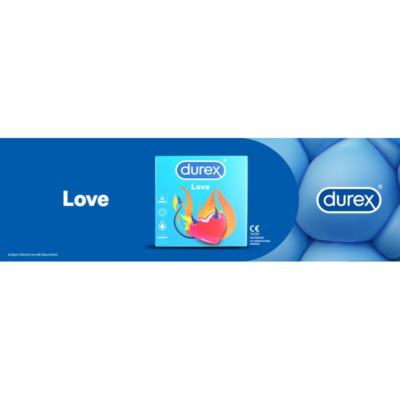 Durex óvszer Love - Easy-on óvszer (4db) 49500 termék bemutató kép