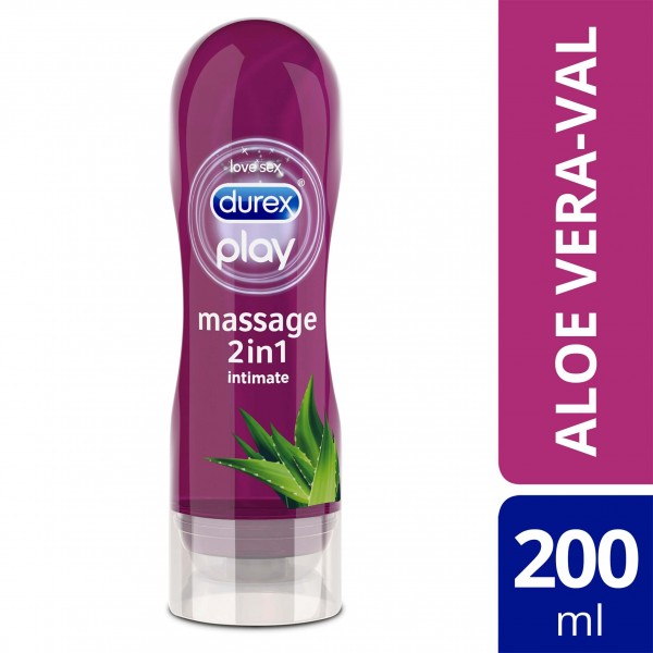 Durex 2in1 masszázsolaj - Aloe Vera (200ml)