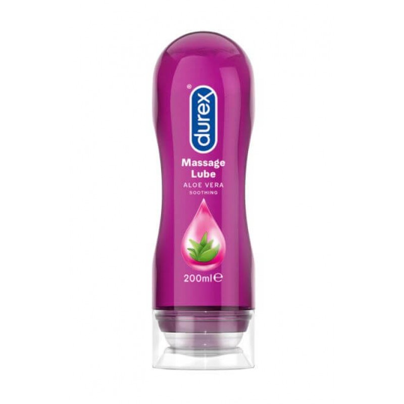 Durex 2in1 masszázsolaj - Aloe Vera (200ml) 44225 termék bemutató kép