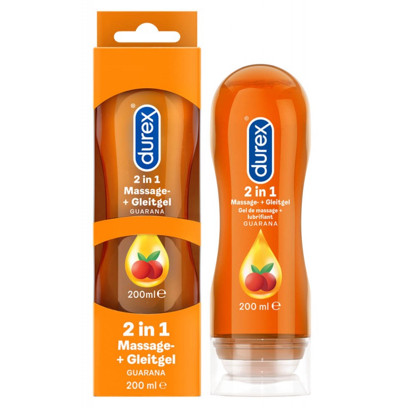 Durex 2in1 masszázsolaj - Guarana (200ml) 44717 termék bemutató kép