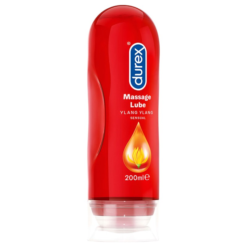 Durex 2in1 masszázsolaj - Ylang Ylang (200ml) 94607 termék bemutató kép