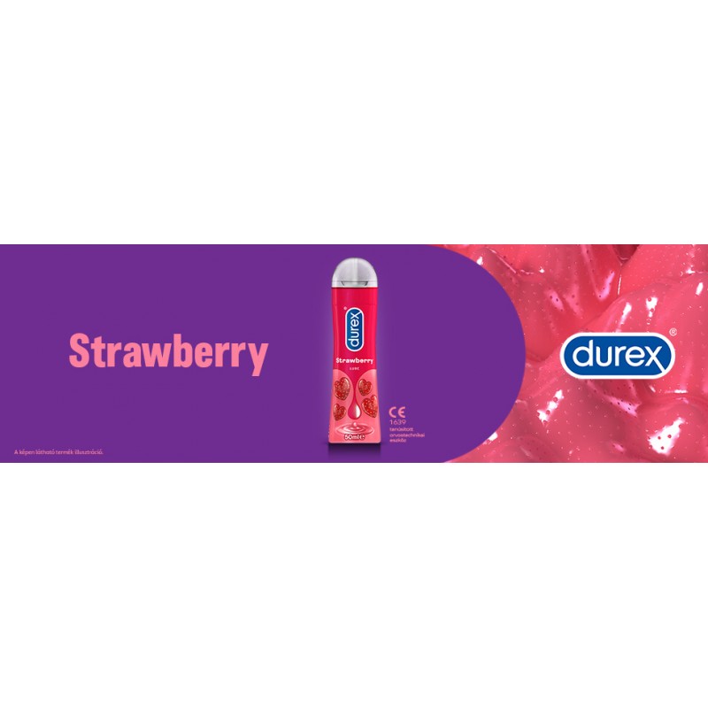 Durex Play Strawberry - epres síkosító (50ml) 49468 termék bemutató kép