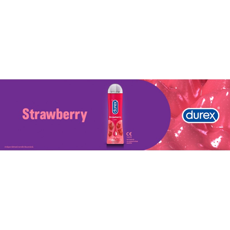 Durex Strawberry - epres síkosító (50ml) 49468 termék bemutató kép