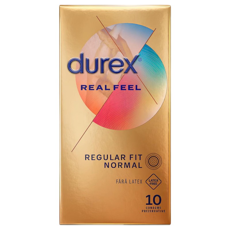 Durex Real Feel - latexmentes óvszer (10 db) 132958 termék bemutató kép