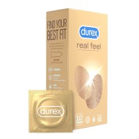 Durex Real Feel - latexmentes óvszer (10db) 40459 termék bemutató kép