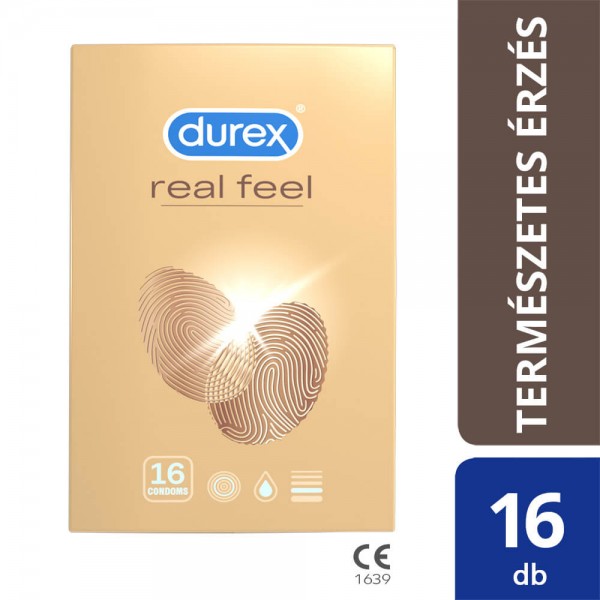 Durex Real Feel - latexmentes óvszer (16db)