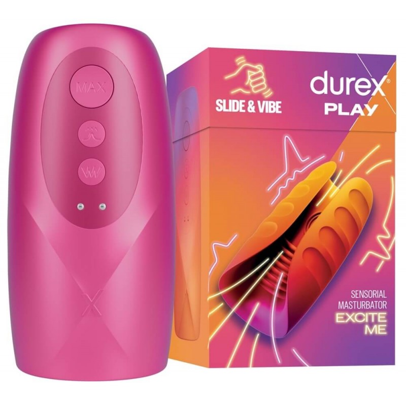 Durex Slide & Vibe - akkus, vízálló makkvibrátor (pink) 90537 termék bemutató kép