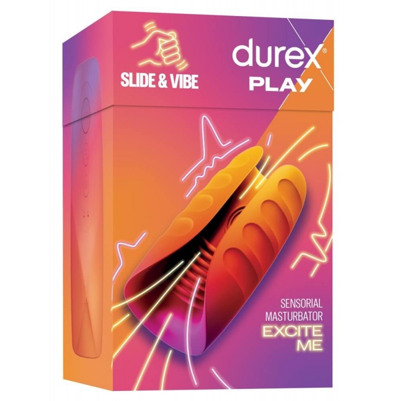 Durex Slide & Vibe - akkus, vízálló makkvibrátor (pink) 90538 termék bemutató kép