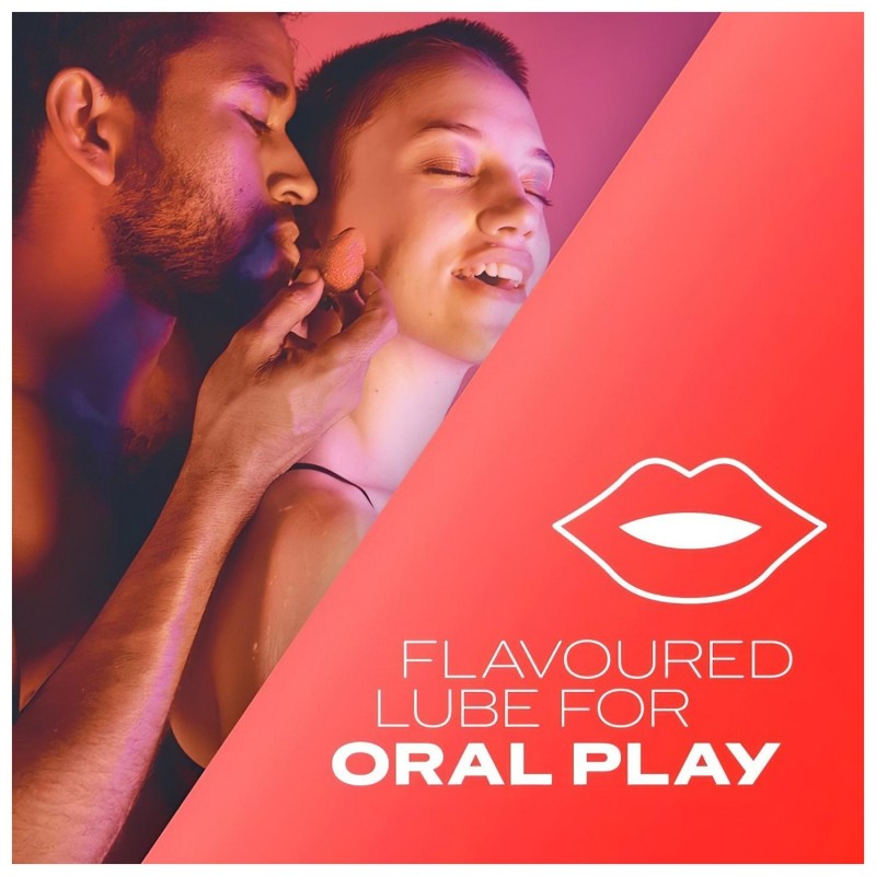 Durex Strawberry - epres ízű vízbázisú síkosító (50 ml) 159019 termék bemutató kép