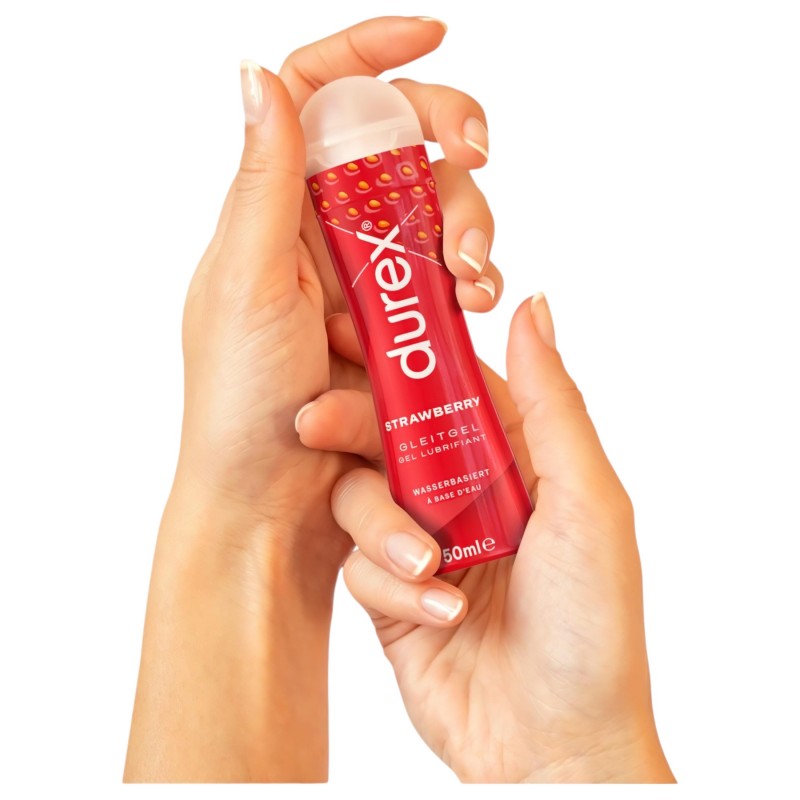 Durex Strawberry - epres síkosító (50 ml) 131624 termék bemutató kép