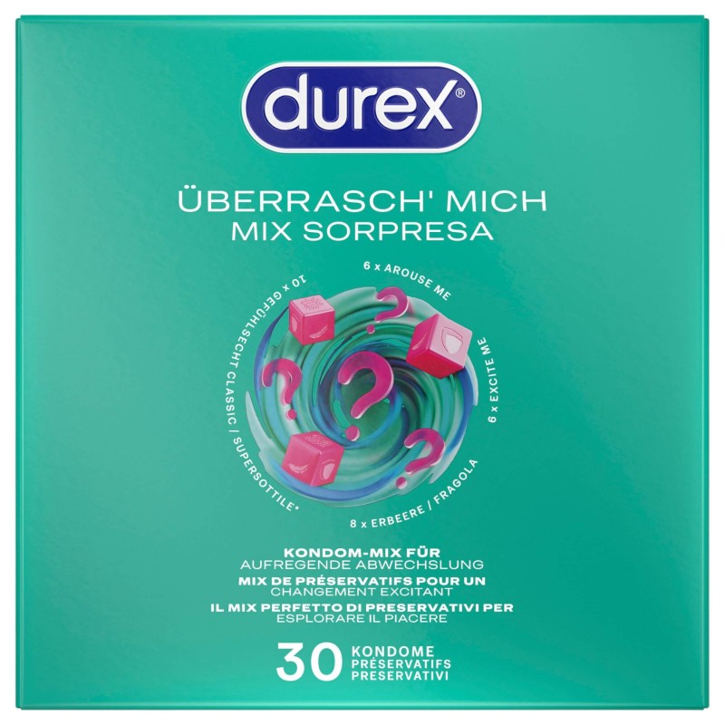Durex Surprise Me - óvszer csomag (30 db) 133736 termék bemutató kép