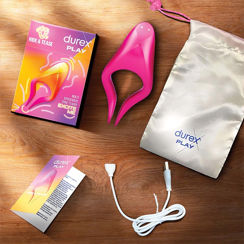 Durex Tease & Ride - G-pont vibrátor (pink) 162606 termék bemutató kép