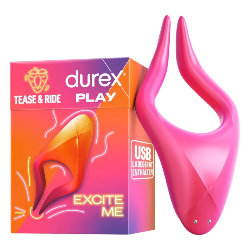 Durex Tease & Ride - Intim pont vibrátor (pink) 96313 termék bemutató kép