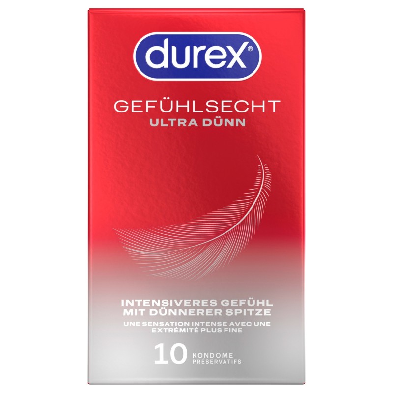 Durex - ultra vékony óvszer (10 db) 135322 termék bemutató kép
