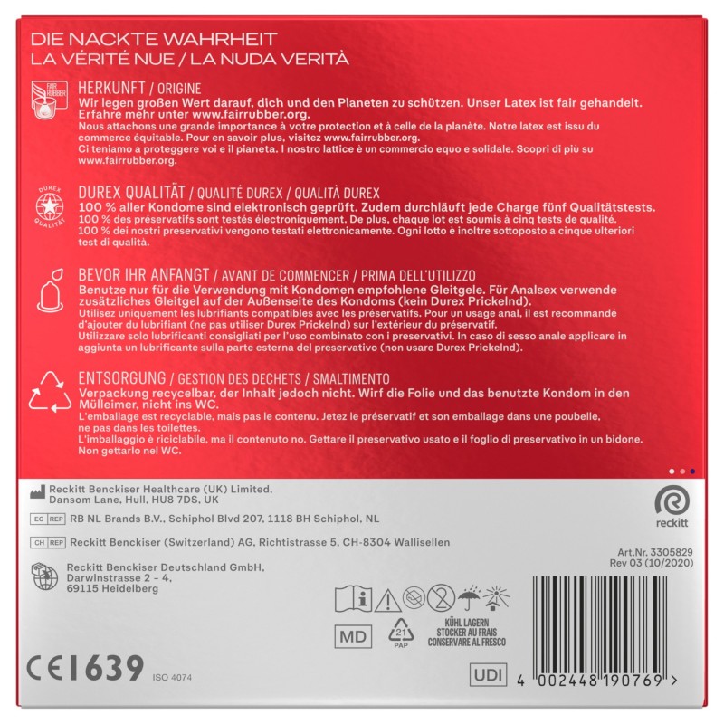 Durex - XXL óvszer (30 db) 135302 termék bemutató kép