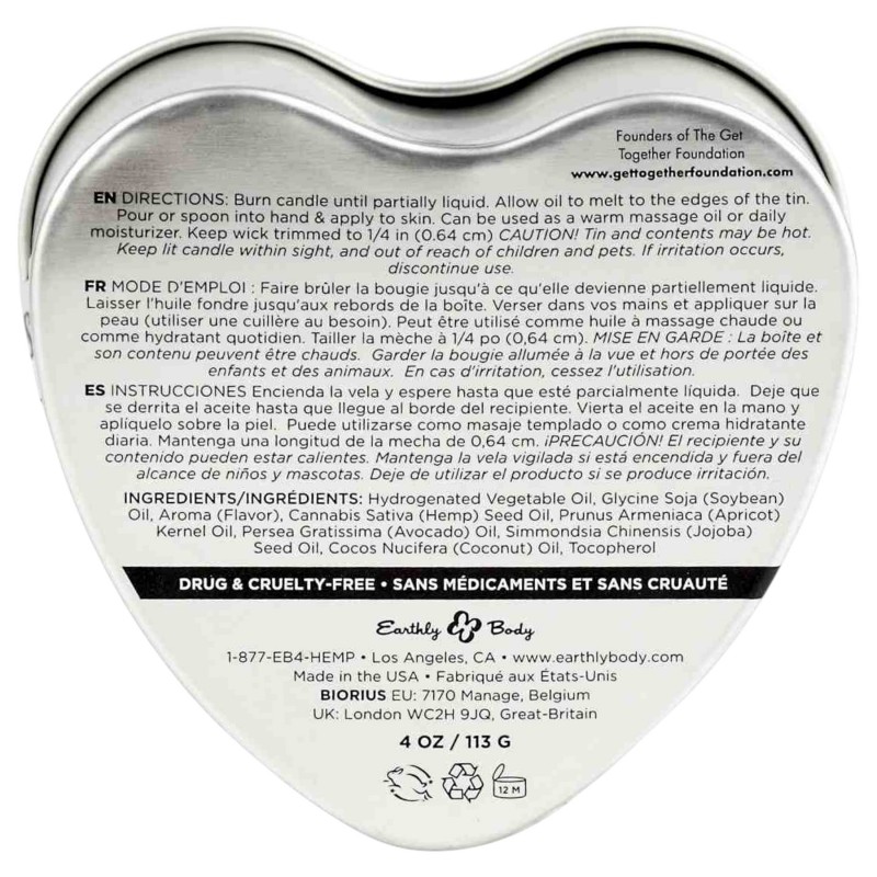 Earthly Body - ehető masszázsgyertya (eper) 104640 termék bemutató kép