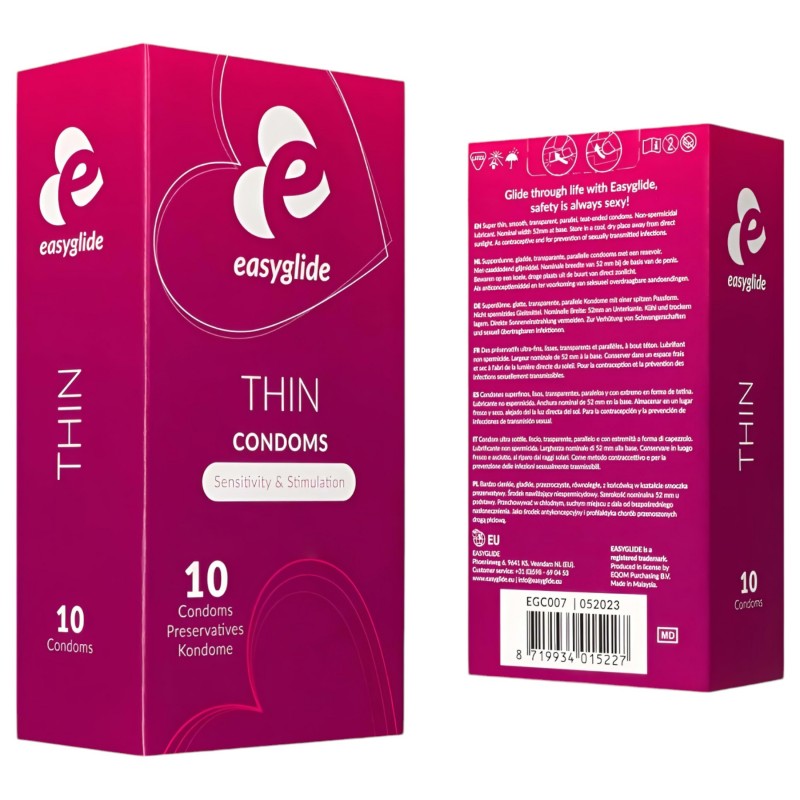 EasyGlide Ultra Thin - vékony óvszer (10 db) 97587 termék bemutató kép