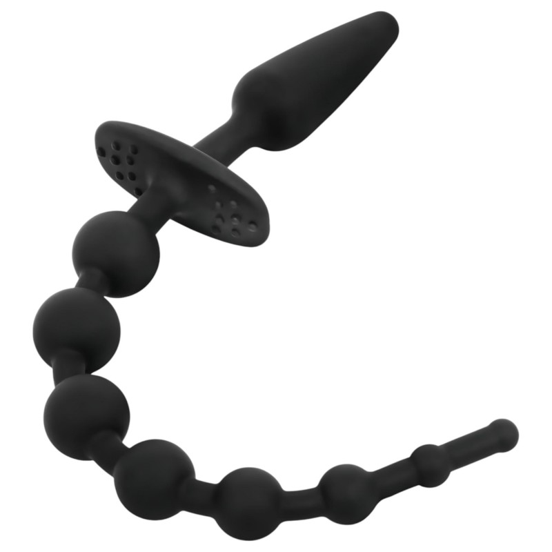 EasyToys - 2in1 anál plug (fekete) 118053 termék bemutató kép