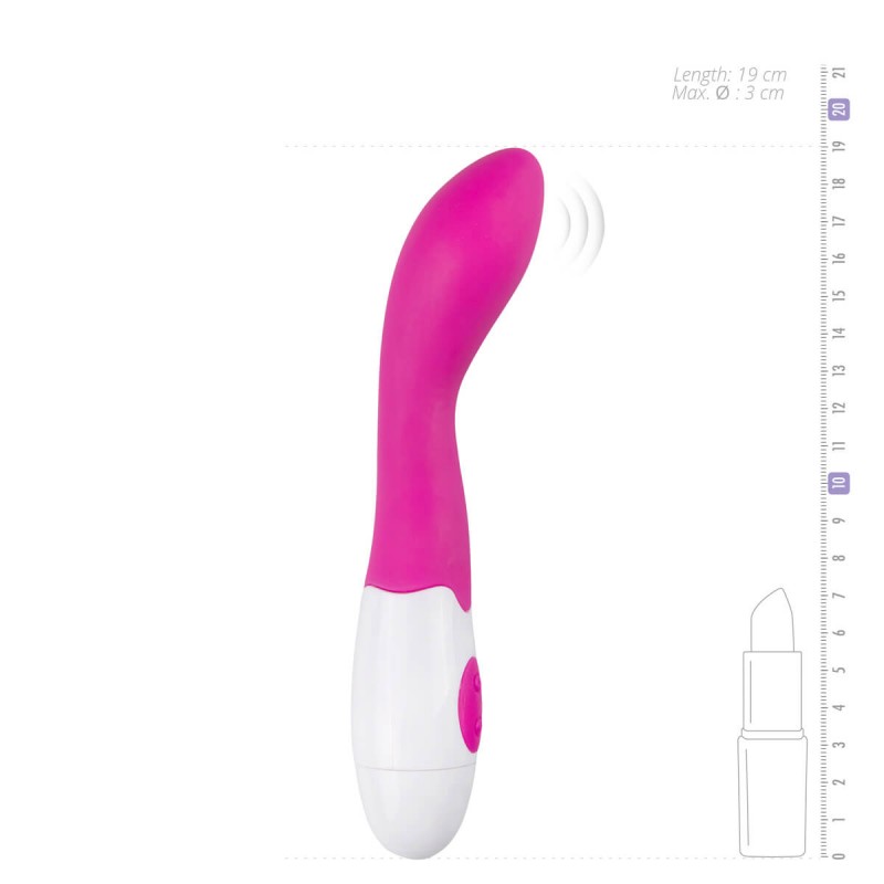 Easytoys Blossom vibe - Szilikon G-pont vibrátor (pink) 49406 termék bemutató kép