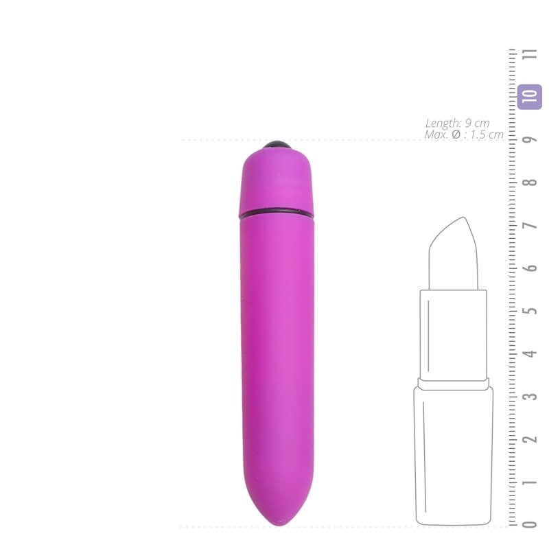 Easytoys Bullet - vízálló rúdvibrátor (lila) 31404 termék bemutató kép