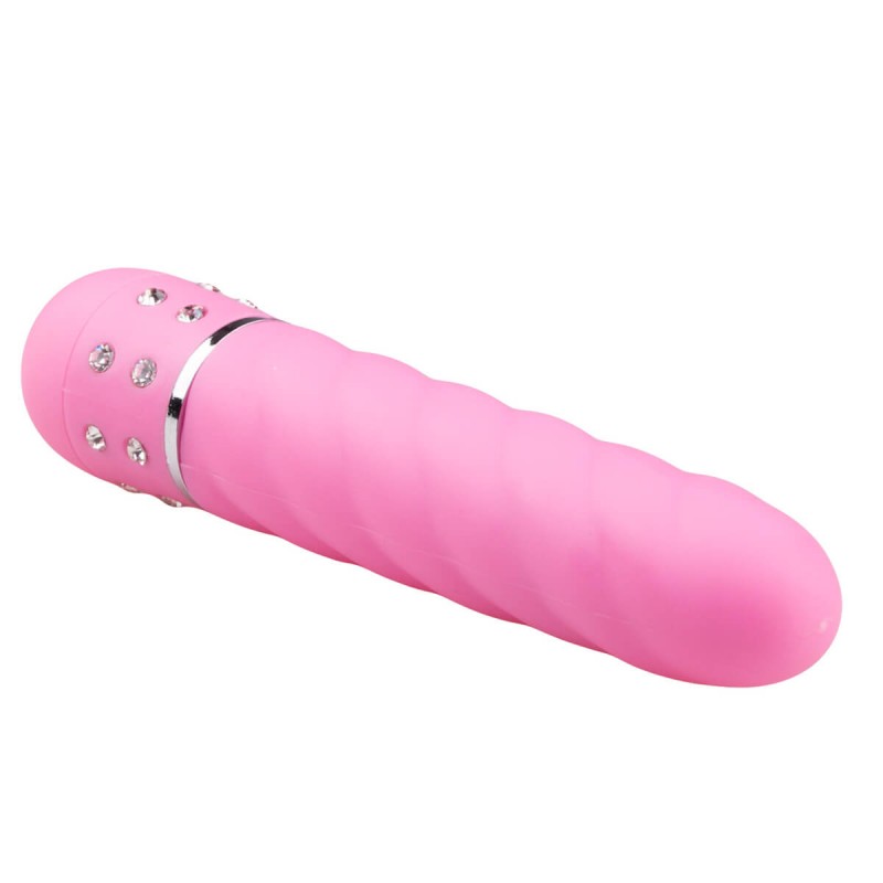 Easytoys Diamond - csavart rúd vibrátor (pink) 48586 termék bemutató kép