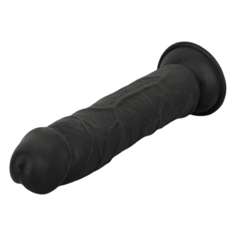 Easytoys - élethű dildó - 17,5 cm (fekete) 96717 termék bemutató kép
