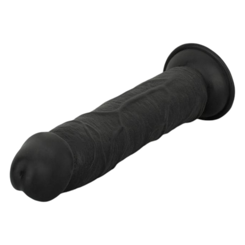 Easytoys - élethű dildó - 22,5 cm (fekete) 96725 termék bemutató kép