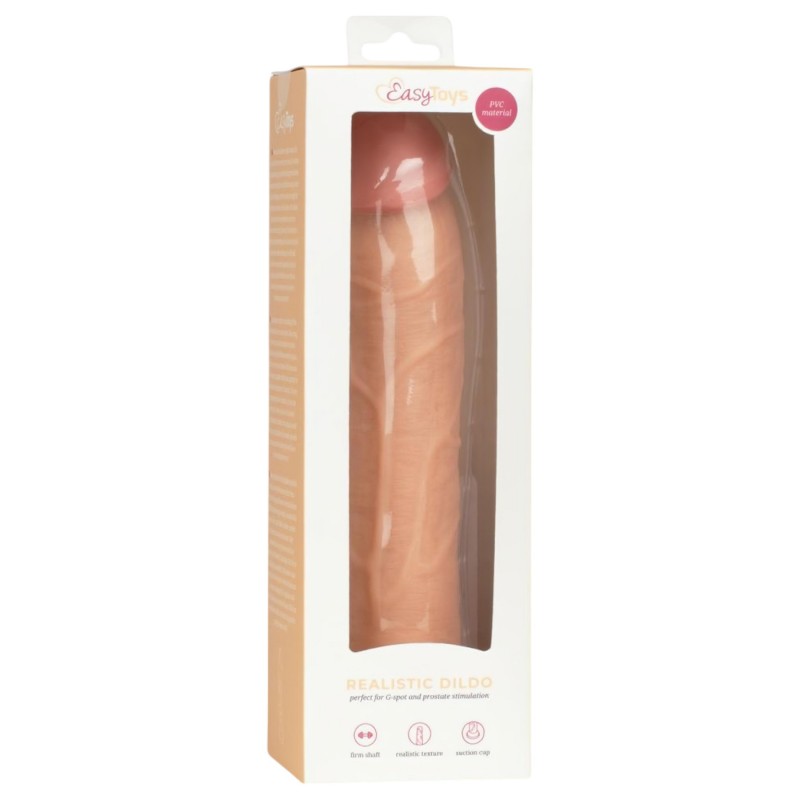 EasyToys - élethű dildó - 22,5 cm (testszínű) 142433 termék bemutató kép