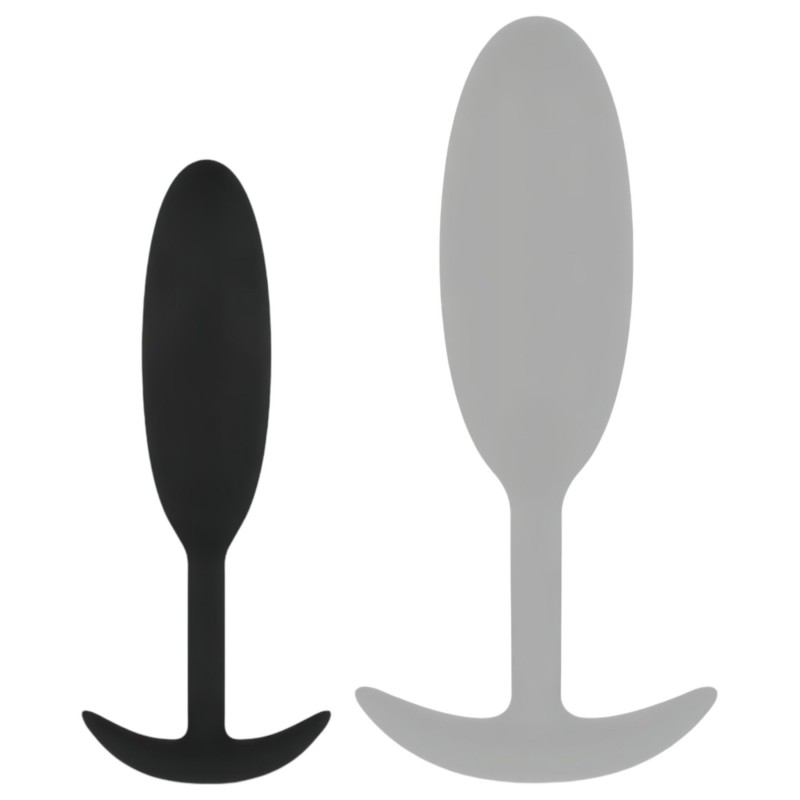 Easytoys Heavy Fulfiller - 54g-os anál plug - kicsi (fekete) 99374 termék bemutató kép