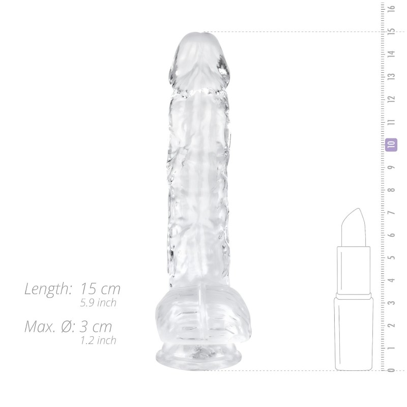 EasyToys - herés dildó - 13,5cm (átlátszó) 116157 termék bemutató kép