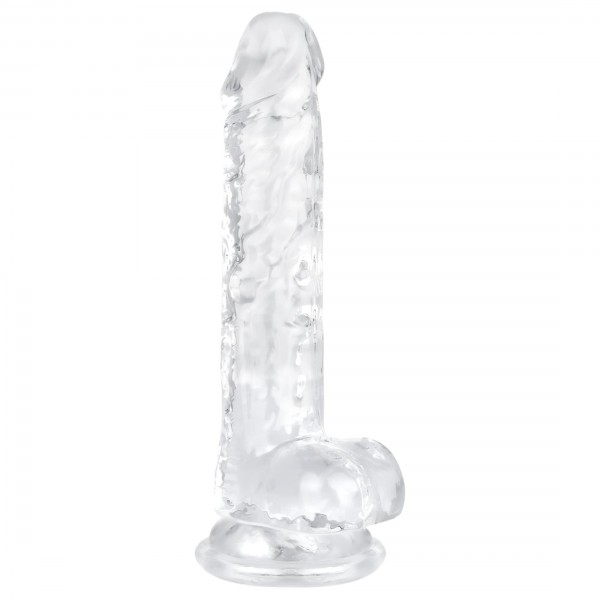 EasyToys - herés dildó - 17cm (átlátszó)