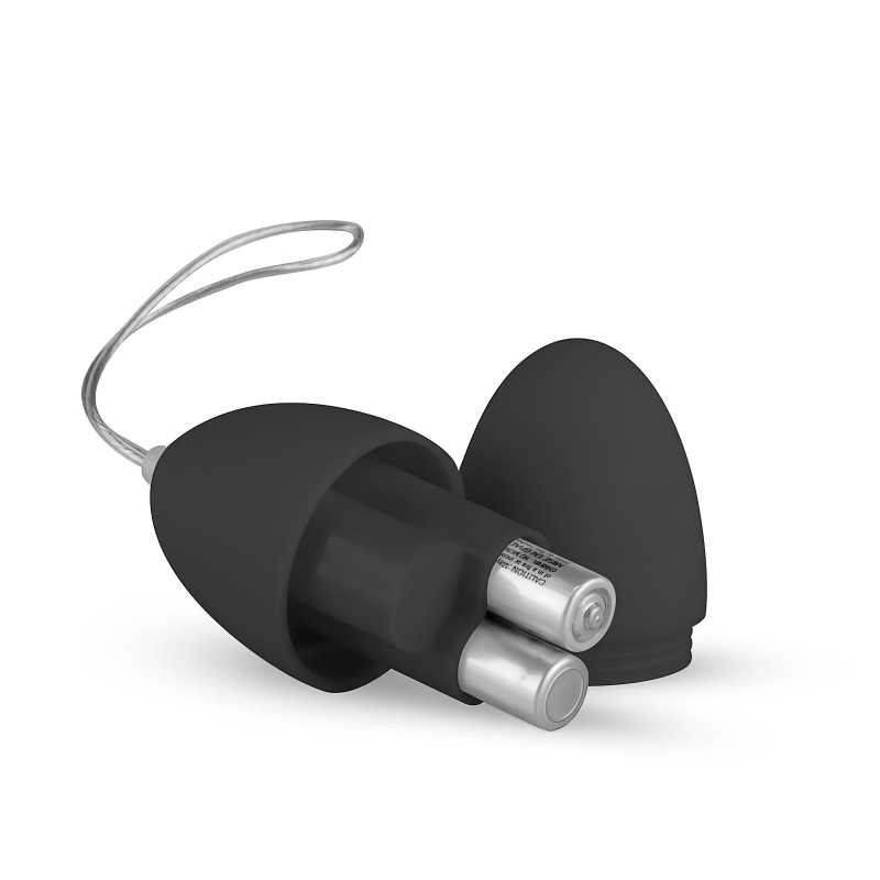 EasyToys - hordható 7 ritmusú rádiós vibrációs tojás (fekete) 150677 termék bemutató kép