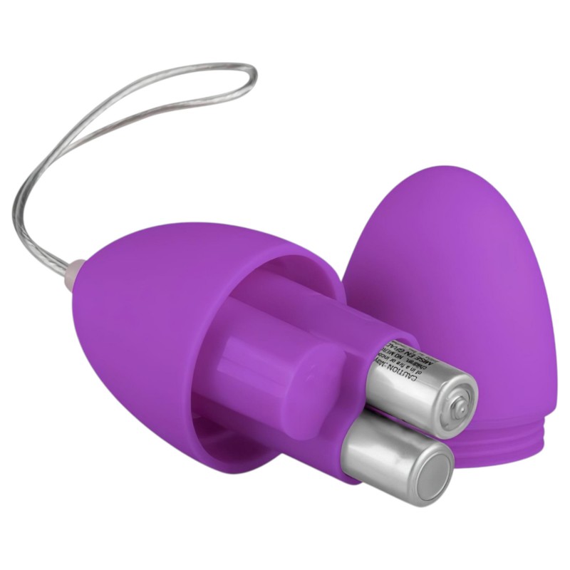 EasyToys - hordható 7 ritmusú rádiós vibrációs tojás (lila) 150333 termék bemutató kép