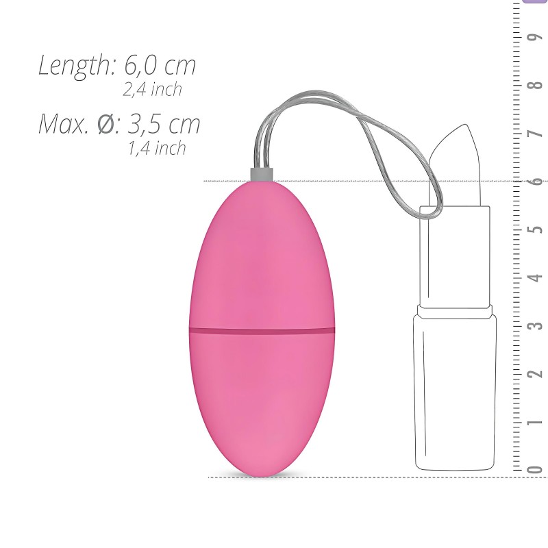 EasyToys - hordható 7 ritmusú rádiós vibrációs tojás (pink) 150695 termék bemutató kép