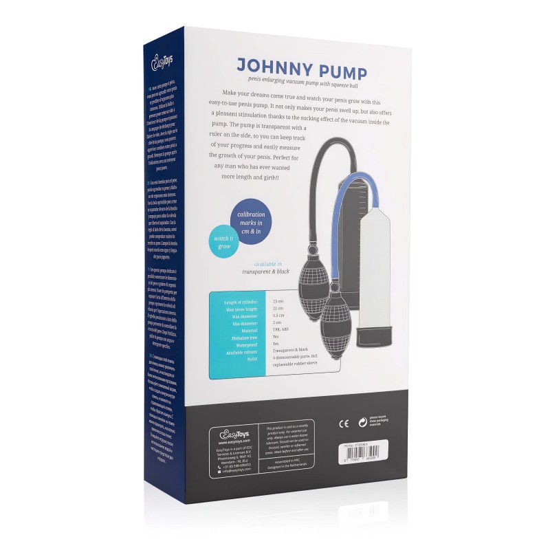 EasyToys - kézi vákuumos péniszpumpa (fekete) 169587 termék bemutató kép