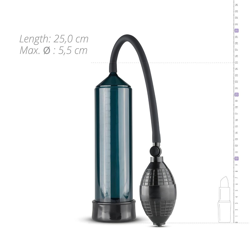 EasyToys - kézi vákuumos péniszpumpa férfiaknak (fekete) 160168 termék bemutató kép