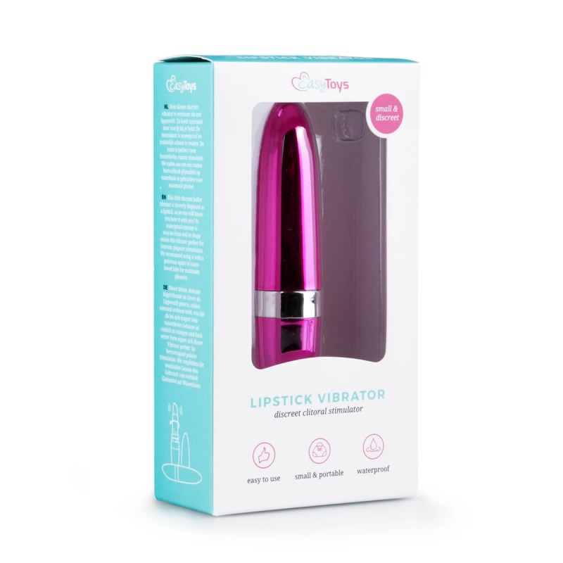 Easytoys Lipstick - vízálló rúzs vibrátor (pink) 37020 termék bemutató kép