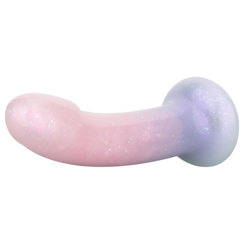 EasyToys Mermaid - csillámos dildó - 15cm (pink) 116011 termék bemutató kép